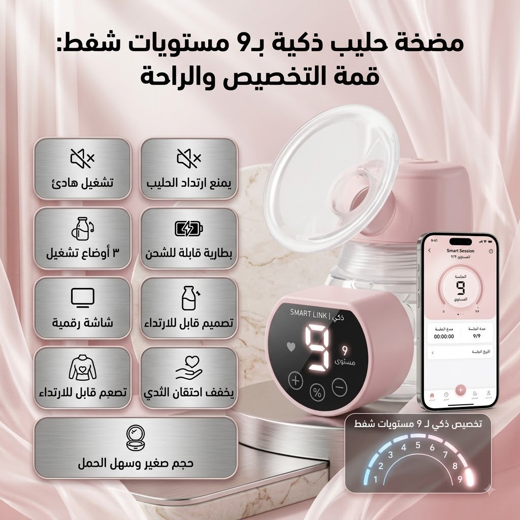 مضخة الحليب الذكية المحمولة